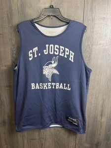 Vintage St Joseph by the Sea Vikings High  School Basketball Jersey #9 Jersey L - Picture 1 of 9
