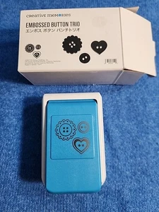 Creative Memories Embossed Button Trio Paper Punch w/Original Box - Picture 1 of 17