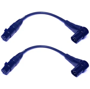 CESS-043 XLR Right-Angle Male to Straight Female Microphone Extension Cable, ... - Picture 1 of 8