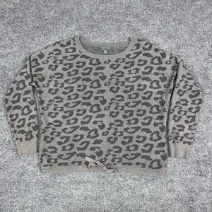 Sudadera Barefoot Dreams Mujer XS Gris Leopardo CozyChic Ultra Lite Pullover - Imagen 1 de 12