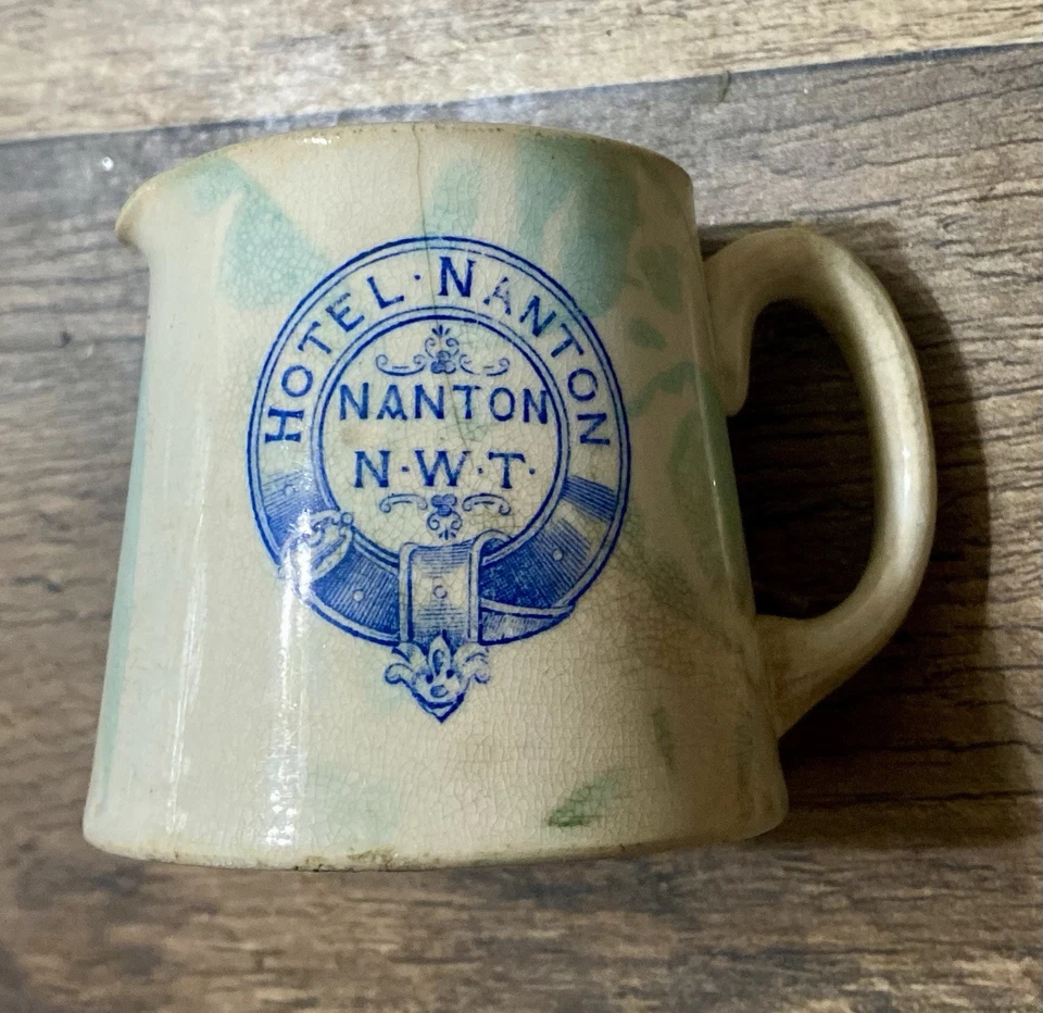 antique stoneware pitcher or crock  - Image 1 of 4