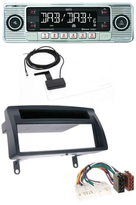 Dietz Bluetooth USB MP3 DAB Autoradio für Toyota Corolla E12 2003-2008 dunkelgra - Bild 1 von 4