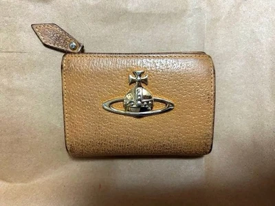 Vivienne Westwood Monedero Monedero Pasaporte Tarjetero Cuero Camel Usado Japón Foto 1 de 4