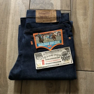 Pantalones de mezclilla vintage DEADSTOCK Levi’s Saddleman Boot 31x38 NOS con Flashers años 80 EE. UU. 517 Foto 1 de 4