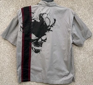 Harley Davidon Mens Performance Short Sleeve Vented Garage Mechanic Shirt Large - Picture 1 of 17