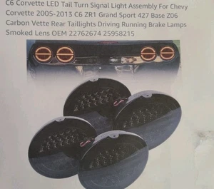 C6 Corvette LED Tail Turn Signal Light Assembly For Chevy Corvette 2005-2013 C6 - Bild 1 von 2