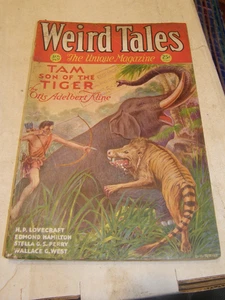 WEIRD TALES August 1931 pulp magazine Tam Son of The Tiger H.P. Lovecraft - Picture 1 of 5