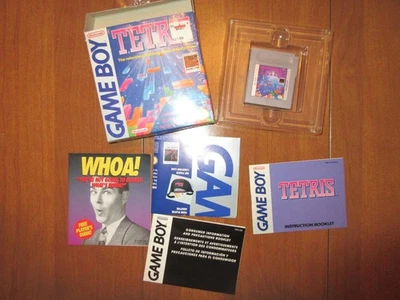 VINTAGE GAMEBOY TETRIS GAME WITH ORIGINAL BOX MANUAL & INSERTS TESTED - Image 1 of 4
