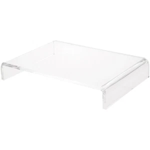 Plymor Clear Acrylic Rectangular Display Riser, 2" H x 12" W x 8" D (3/8" thick) - Picture 1 of 2