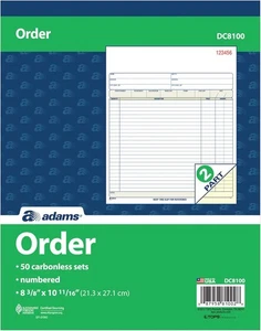 Libro de pedidos de venta Adams 2 partes sin carbono - Imagen 1 de 4