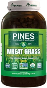 Pines Organic Wheat Grass, 500mg, 1400 Tablets, (07/2029) - Picture 1 of 1