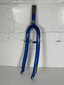 GT 1 1/8" Threaded Rigid Steel 26" Fork, 28.6mm, 125mm MTB 99? Blue Good Cond. - Picture 1 of 14
