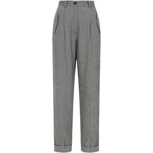 Collectif Zuri Herringbone Trousers UK10 40s - Picture 1 of 4