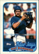 1989 Topps Toronto Blue Jays Baseball Card #693 Pat Borders Rookie