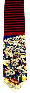 Coca Cola Beach Men's Silk Necktie Coke Soda Vacation Collectible Red Neck Tie - Picture 1 of 3