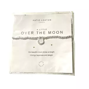Bracciale Charm Elasticizzato Katie Loxton London Nuovo con etichette "A Little Over The Moon" - Foto 1 di 6