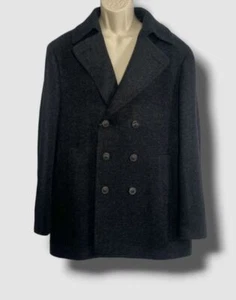 $895 Neiman Marcus Men's Gray Wool Blend Coat Jacket Size XL - Picture 1 of 3