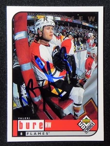 Valeri Bure Signed 1998 Upper Deck Preview Hockey Card #31 _ Smoke-Free - Picture 1 of 2