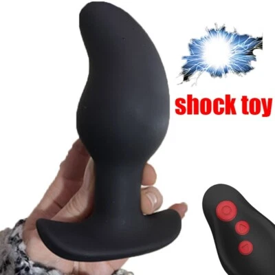 Masajeador de próstata vibrador anal de choque punto G juguetes sexuales para hombres mujeres Foto 1 de 4