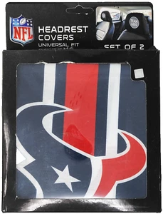 Houston Texans Headrest Covers Color Print Logo NEW - Picture 1 of 3