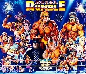 Data East WWF ROYAL RUMBLE Flipper Schrank Licht Mod BLAU - Bild 1 von 8