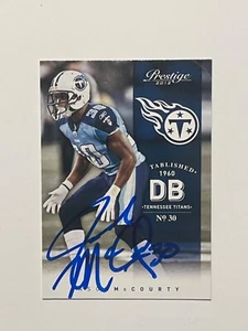 Tennessee Titans JASON MCCOURTY signierte Karte - Bild 1 von 1