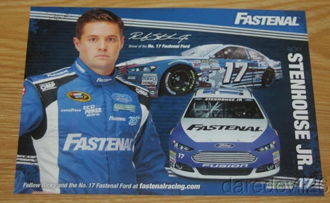 2016 Ricky Stenhouse, Jr. Fastenal Ford Fusion NASCAR Sprint Cup postcard Cover