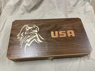 Hand Crafted light USA Solid wood Storage boxes, gun case, display box. - Image 1 of 4