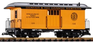 Piko G Scale 38603 D&RGW Wood Baggage Car #126 (G-Scale) - Picture 1 of 1