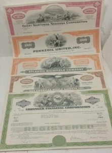 1967-76 Original 5 major Corps Stk CTFs cxl NM Great for FRAMING Vintage - Picture 1 of 8
