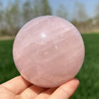 560G Natural Rose Quartz Ball Quartz Crystal Sphere Reiki Crystal Decor Gift