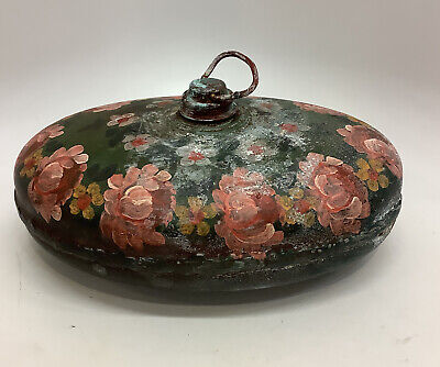 Antique German Painted Bed Warmer Size:  12  X 8  X 4  • 0.81£