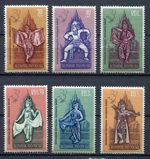 38167) INDONESIA 1962 MNH** Ramayana ballet 6v