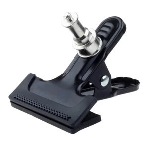 Heavy Duty Metal Clamp Clip 1/4" Screw For Photo Studio Camera Flash Light Stand - Picture 1 of 5