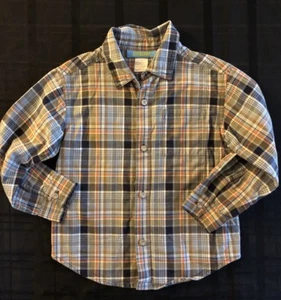 Gymboree Boy Long Sleeve Checkered Shirt Size 4 - Picture 1 of 4