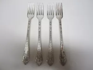 LOT 4 MARQUISE SILVERPLATE 1933 INTERNATIONAL 1847 ROGERS GRILLE FORK 7 3/4 " - Picture 1 of 7
