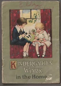 1920 KINDERGARTEN WORK in the HOME Activity BOOKLET~Lancaster, WI~DR. CALDWELL'S - Picture 1 of 5