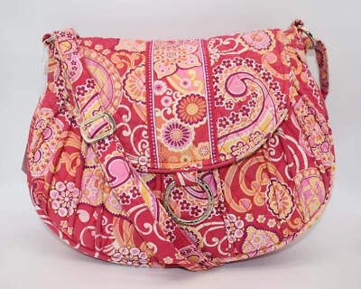Vera Bradley Saddle Up Crossbody Bag in "Raspberry Fizz" Pattern - Image 1 of 4
