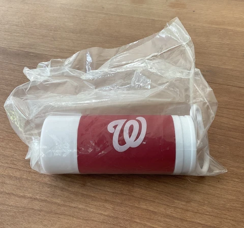 Washington Nationals MLB Plastic Leash Poop Bag Holder Flashlight Dog Walking Cover