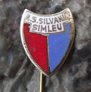 Vintage FC Silvania Simleu Romania Soccer Football Club Wappen Schild Pin Anstecker - Bild 1 von 2