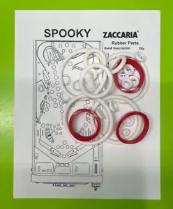 Zaccaria Spooky flipper SILICONE/GOMMA kit anello - Foto 1 di 2
