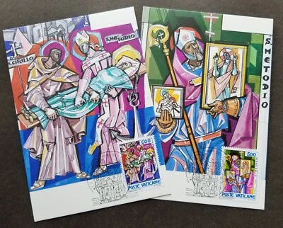 [SJ] Vatican St. Methodios 1985 Saints (maxicard) - Image 1 of 4