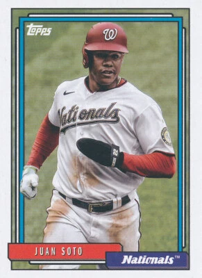 Juan Soto 2021 Topps Update 1992 Redux #T92-49 Washington Nationals Baseball - Image 1 of 2