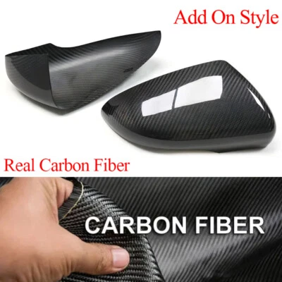 Cubierta de espejo de fibra de carbono para Volkswagen Passat GOLF 6 GTI Routan Jetta 2008-15 Foto 1 de 4