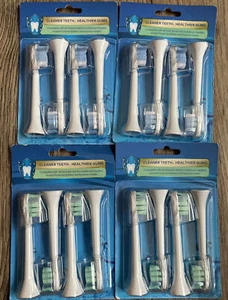 4 Pack Cleaner Teeth Healthier Gums 16 Toothbrush Handles Total (4 Each) - Picture 1 of 2