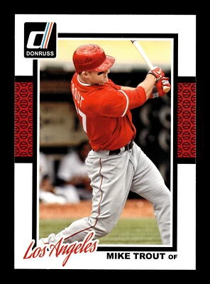 Mike Trout 2014 Donruss MLB Baseball #112 Los Angeles LA Angels AL MVP - Image 1 of 2