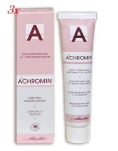 3 x Achromin Whitening-Lightening Cream UV-Protection 45ml Best Result