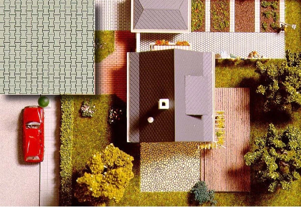 PAVEMENT 210 X 148mm (Pack of 2) HO/TT Gauge Busch 7035 - Image 1 of 1