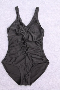 SHAPE BADEANZUG SCHWIMMANZUG GRÖSS 40 C SCHWARZ UNI VORNE GERAFFT - Bild 1 von 5