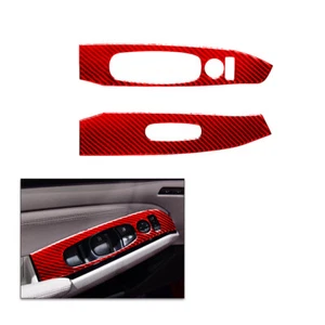 Carbon Fiber Trim Door control switches red For Carbon Fiber Nissan Altima 19-22 - Picture 1 of 17